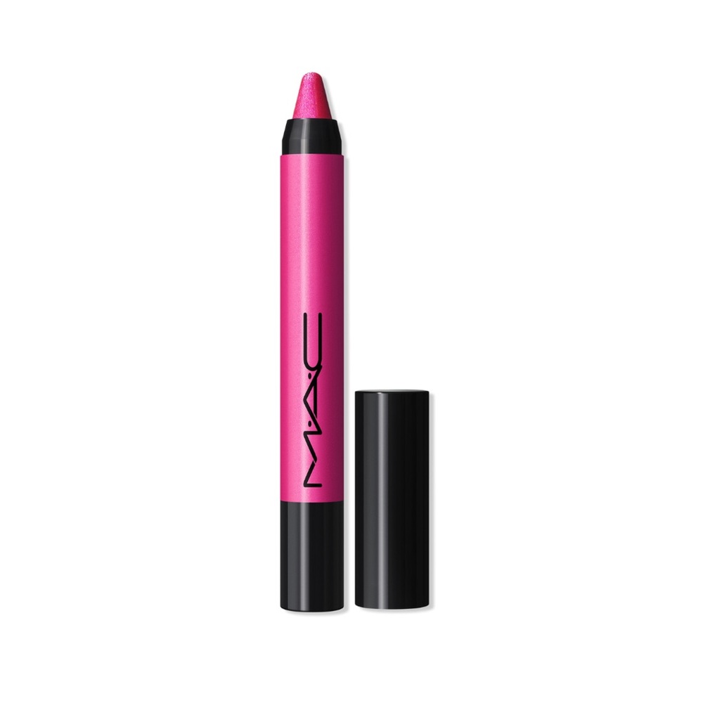 BNWT MAC -Dazzlelips Crayon Lipstick in Candy Yum Yummy (bright pink w/ pearl)